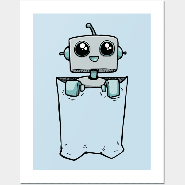 Pocket-Bot Wall Art by deancoledesign